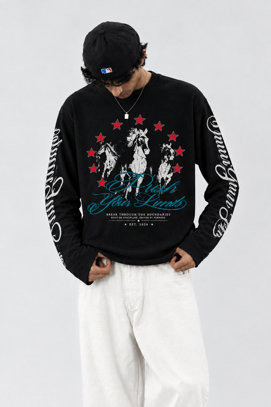 Push Your Limit Waffle Long-sleeve